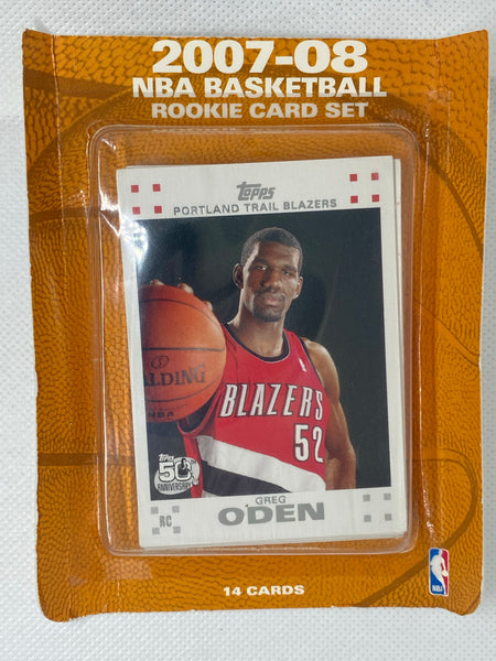 2007-2008 Unopened Topps Basketball Rookie Set (Kevin Durant RC #2 in set)
