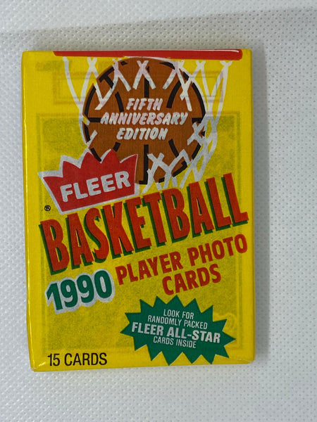 1990 Fleer Basketball Unopened Pack 1990 fleer basketball Pack 1990 Jordan ?