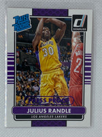 2014 Panini Donruss Rated Rookies Press Proof Purple /199 Julius Randle Rookie