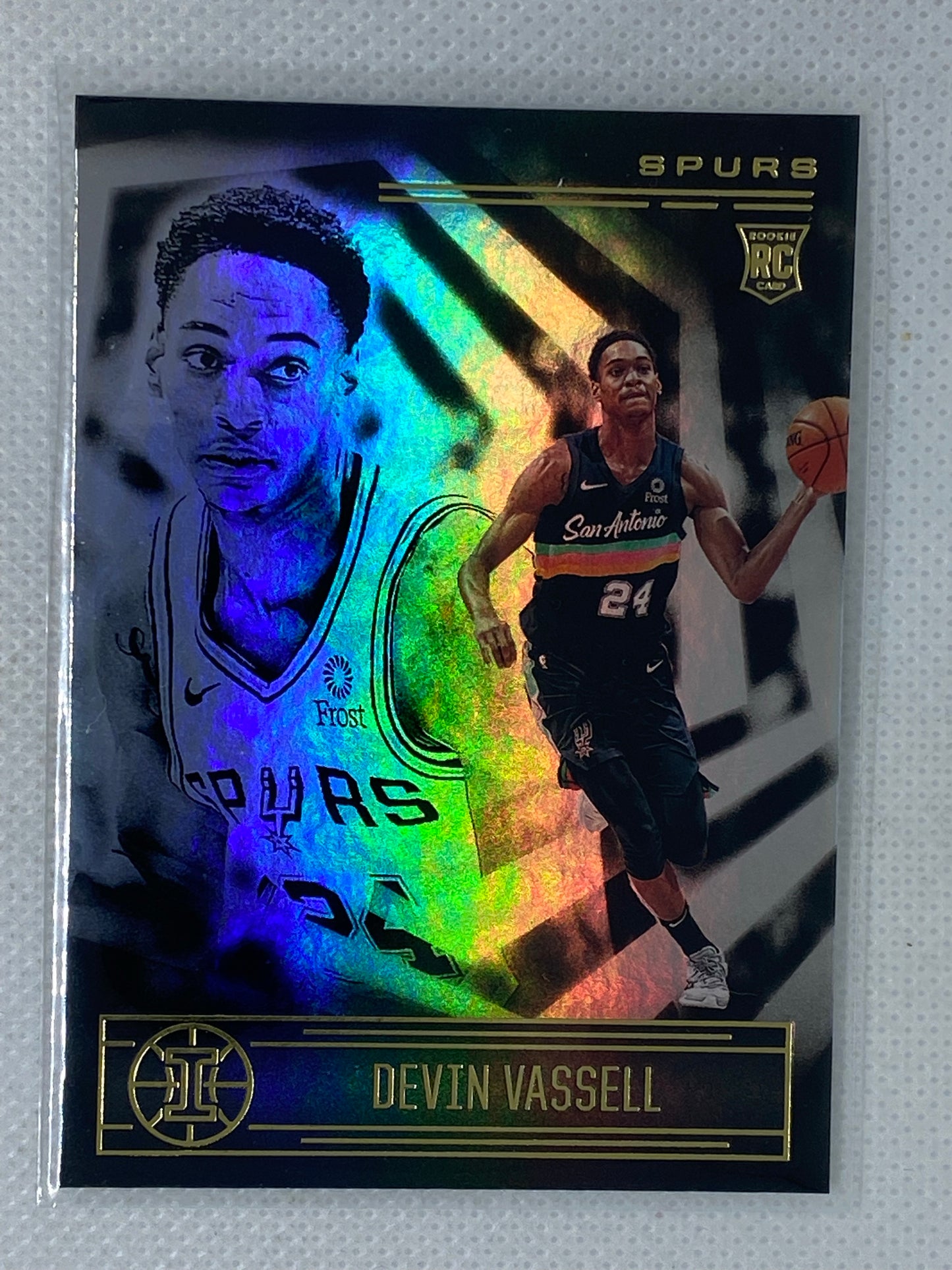 2020-21 Panini Illusions Basketball Base Rookie Card #175 Devin Vassell RC Spurs