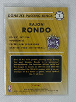 2015-16 Donruss Basketball #5 Rajon Rondo - Passing Kings - Kings