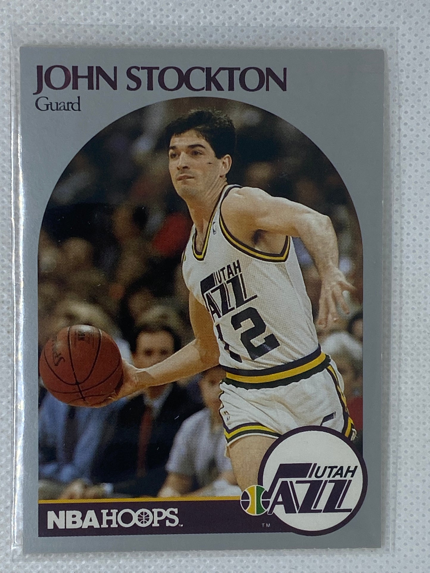 1990-91 NBA Hoops John Stockton Utah Jazz #294 HOF Basketball Card