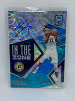 2018-19 Panini Spectra In the Zone Neon Blue 4/60 Myles Turner #IZ-MTN Autograph