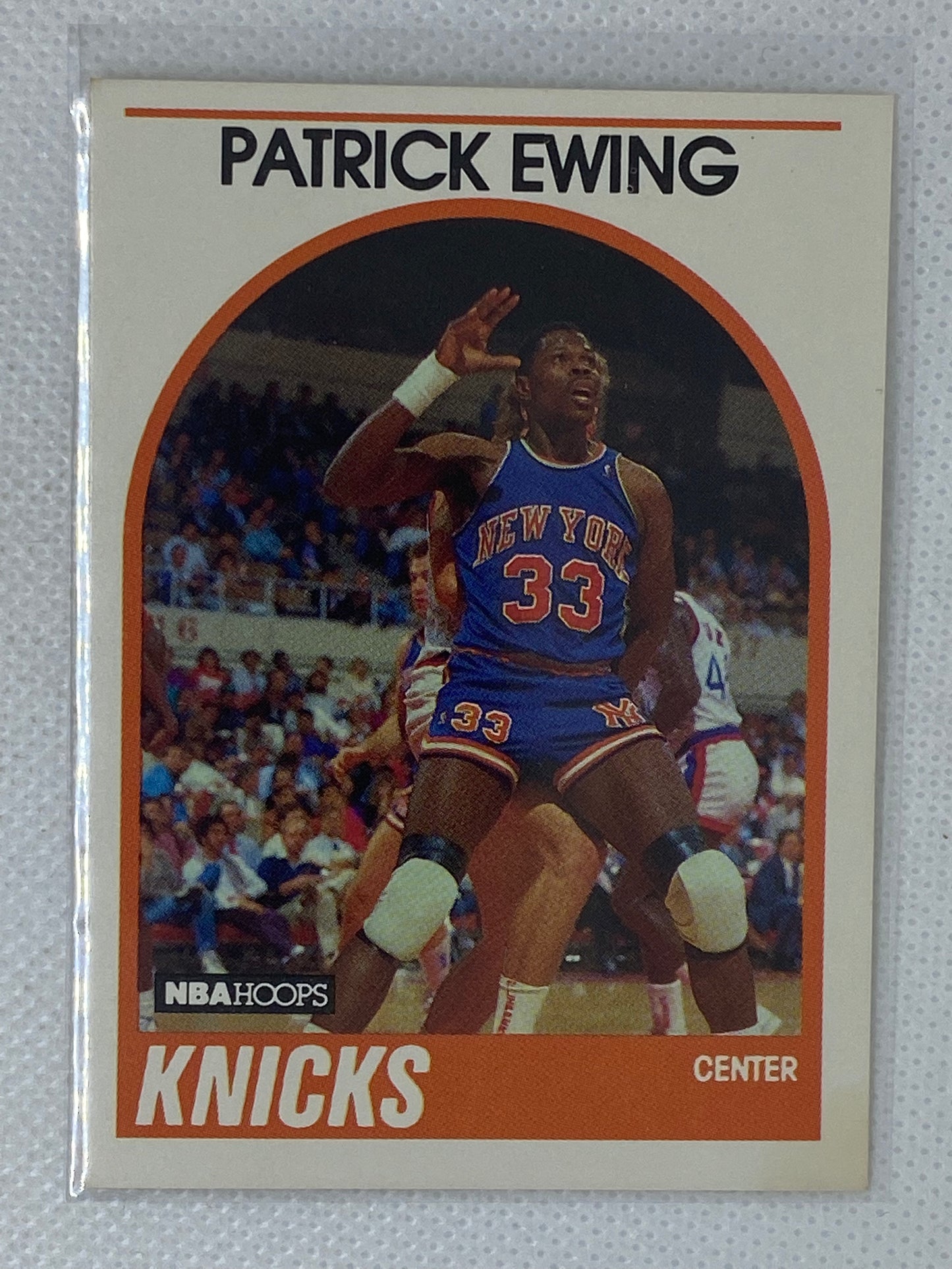 1989 NBA Hoops #80 Patrick Ewing New York Knicks Basketball Card