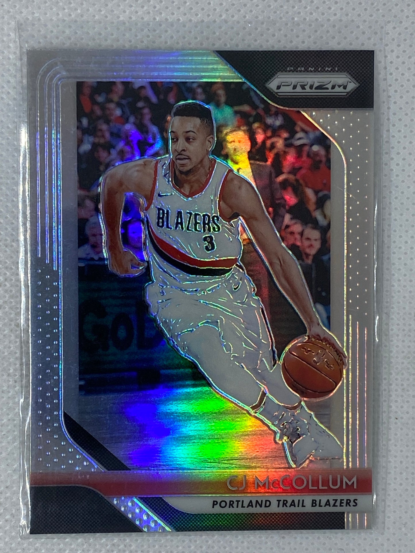 2018-19 Panini Prizm Basketball #91 CJ McCollum Silver Prizms Trailblazers