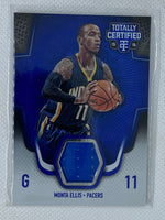 2015-16 Totally Certified Jersey Blue #TCM-ME Monta Ellis 30/99 Indiana Pacers