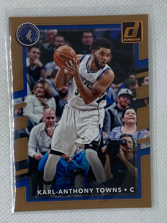 2017-18 Panini Donruss Karl-Anthony Towns #89 Minnesota Timberwolves