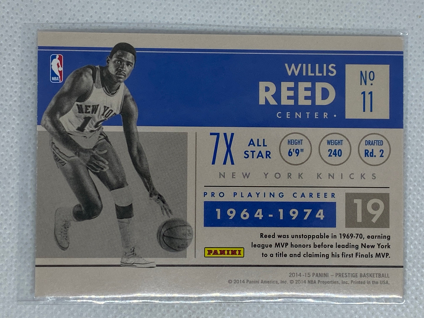 2014-15 Prestige Basketball Prestigious Pioneers #11 Willis Reed