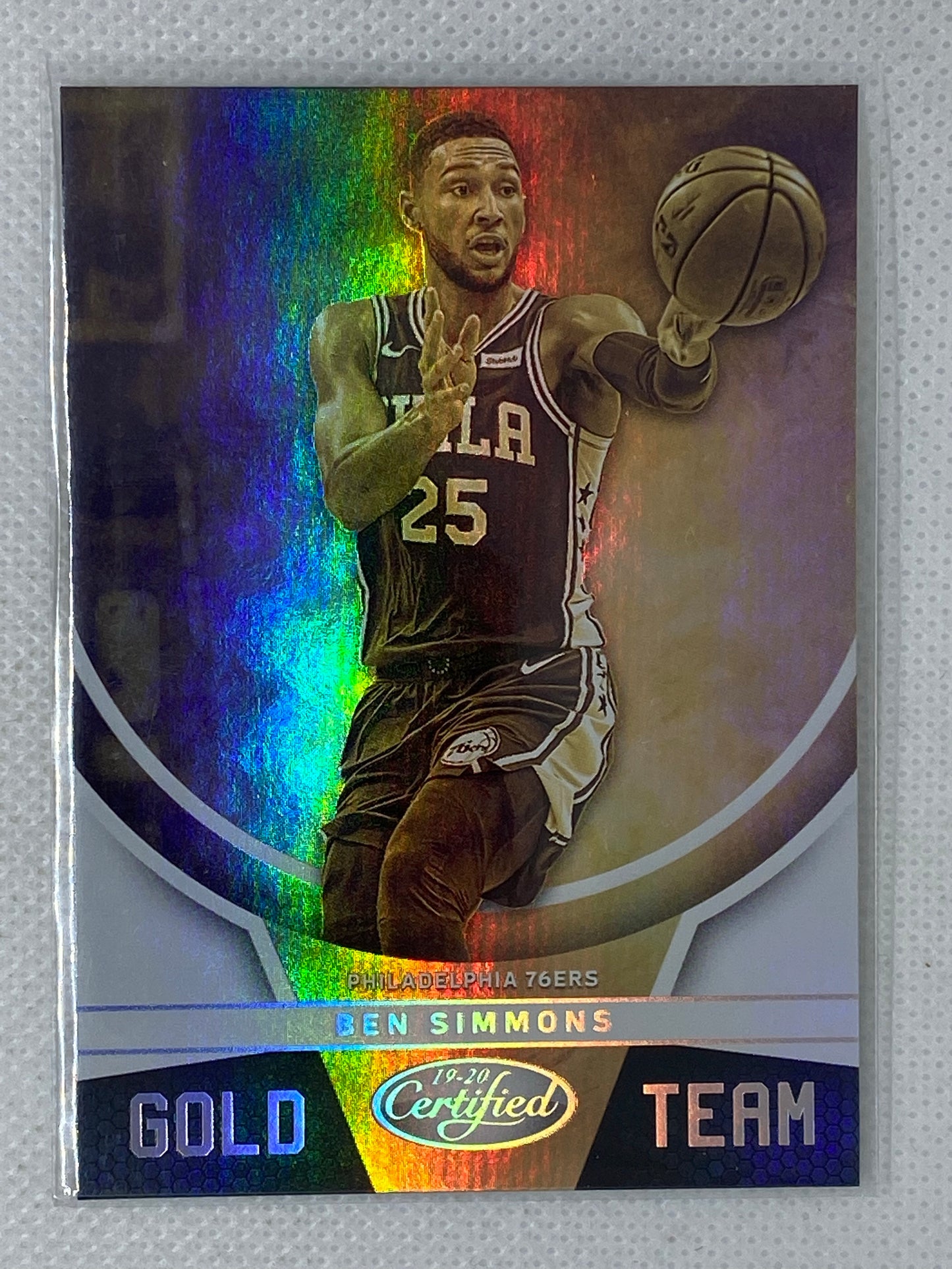 2019-20 Panini Certified Gold Team #13 Ben Simmons SP