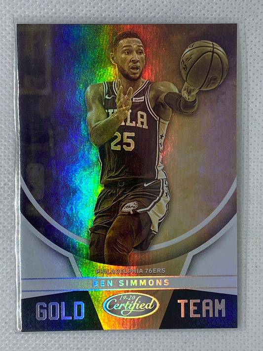 2019-20 Panini Certified Gold Team #13 Ben Simmons SP