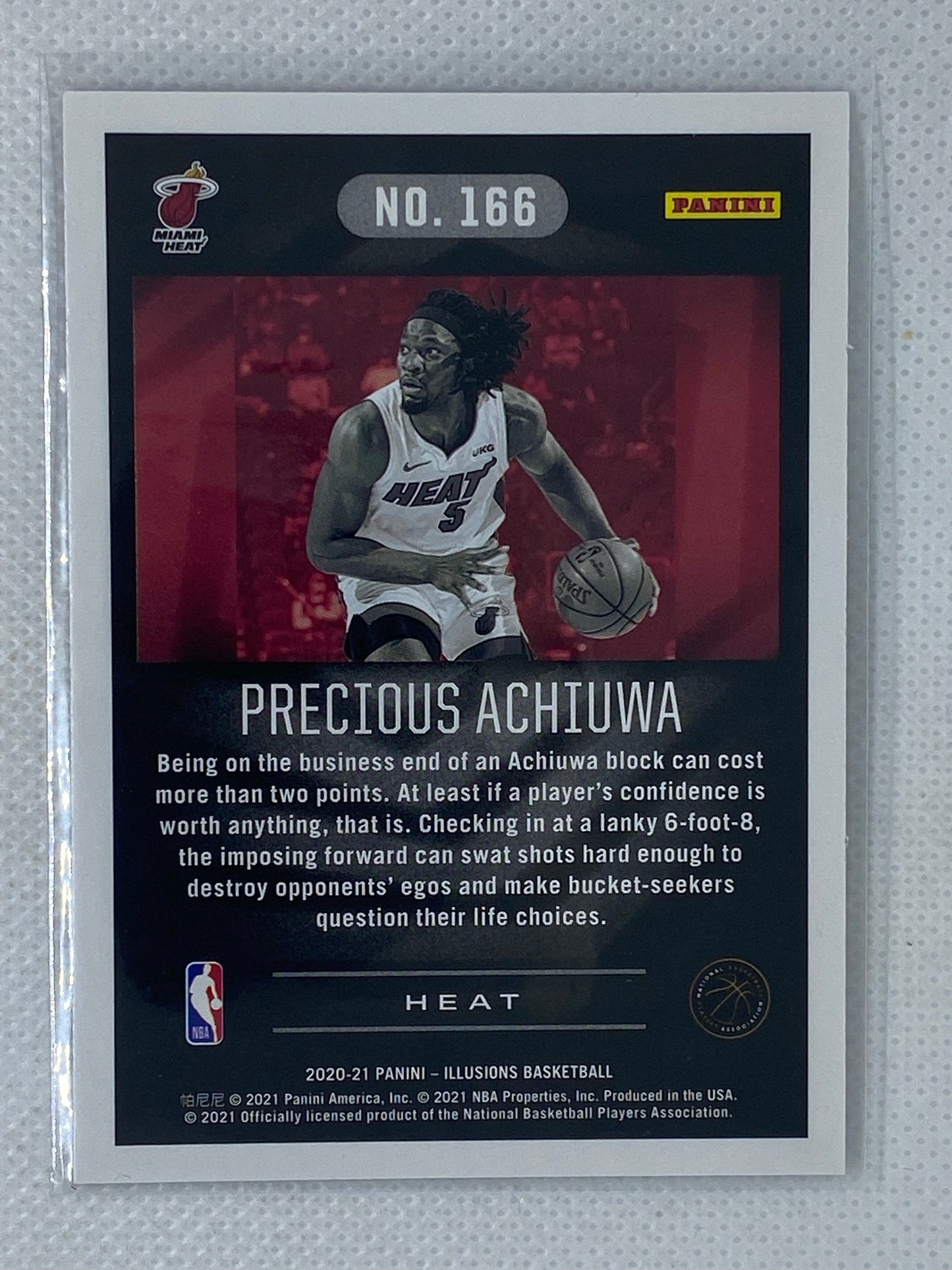 2020-21 Panini Illusions Precious Achiuwa Emerald RC #166 Toronto Raptors