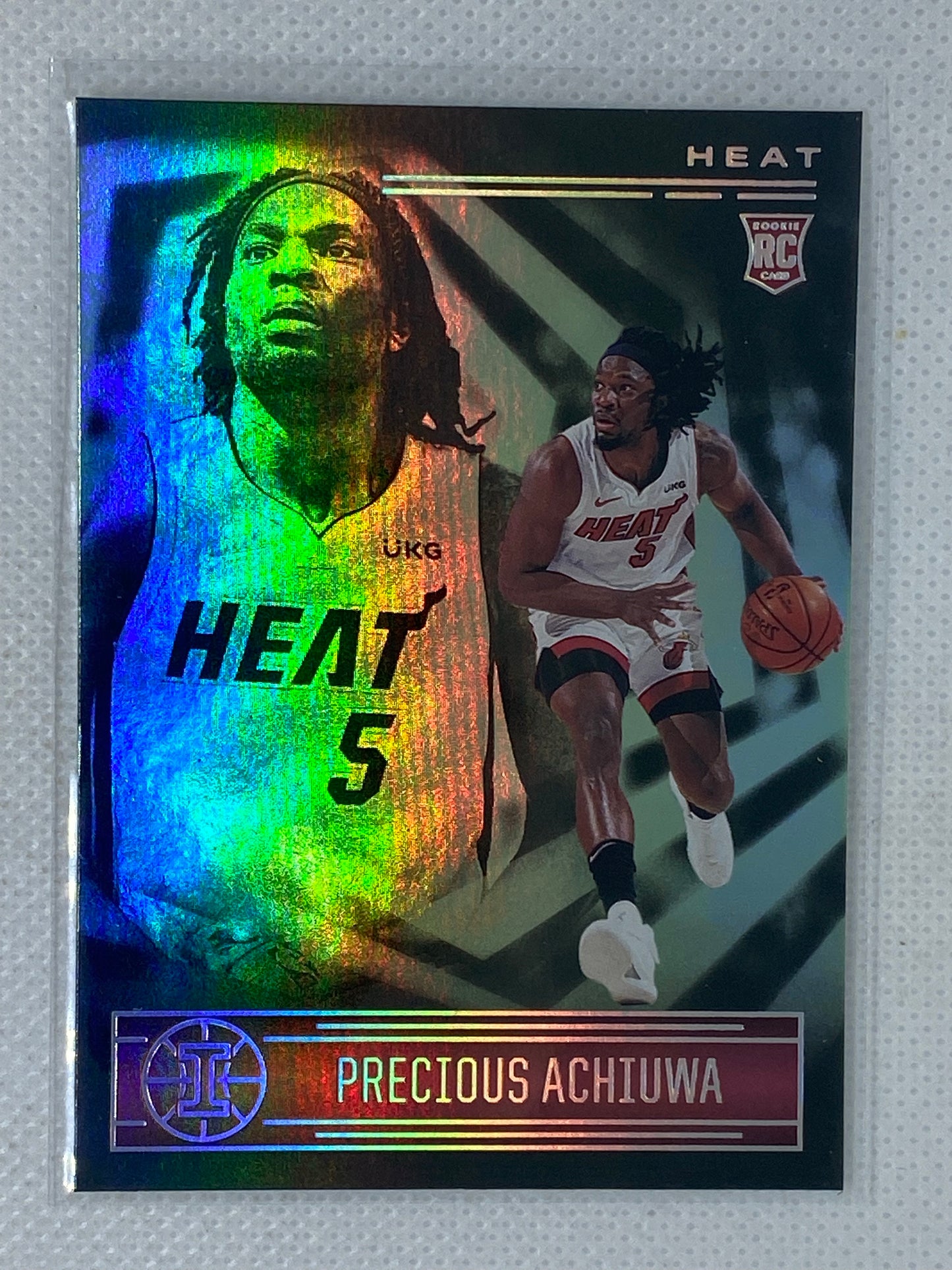 2020-21 Panini Illusions Precious Achiuwa Emerald RC #166 Toronto Raptors