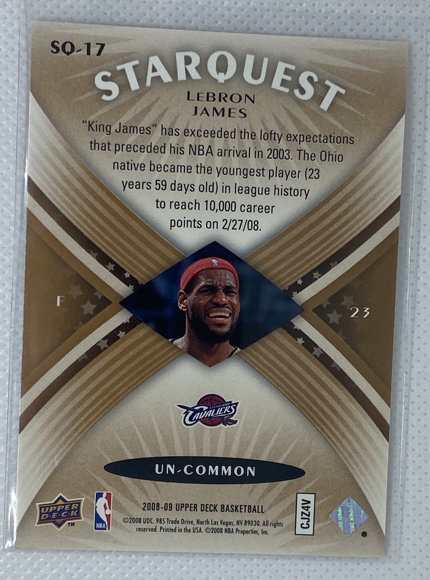 2008-09 Upper Deck Starquest Copper Un-common LeBron James #SQ-17