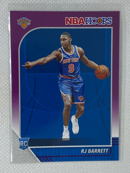 2019-20 Panini NBA Hoops Purple RC #201 SP Knicks RJ Barrett