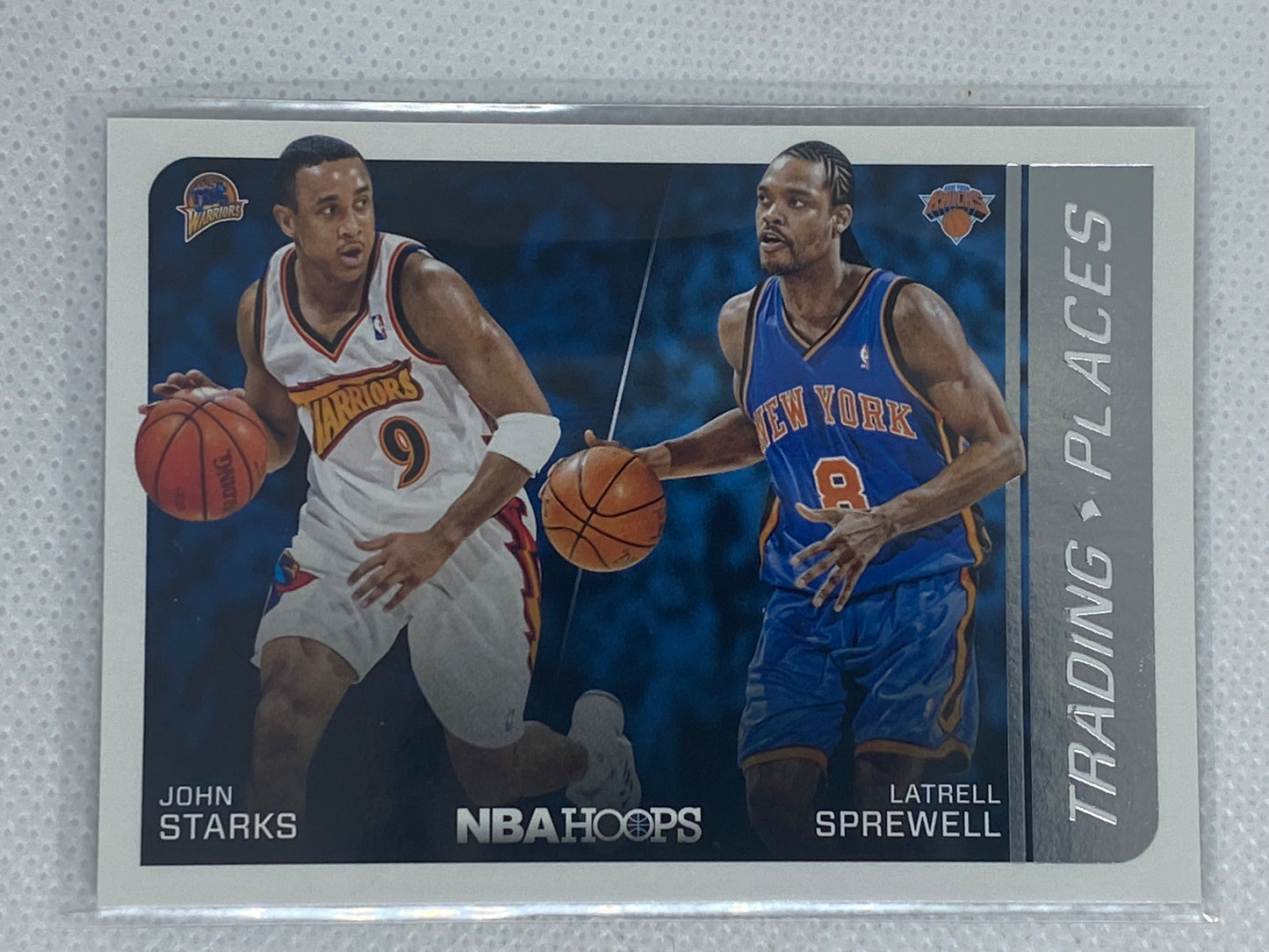 2014-15 NBA Hoops Trading Places John Starks Latrell Sprewell #4