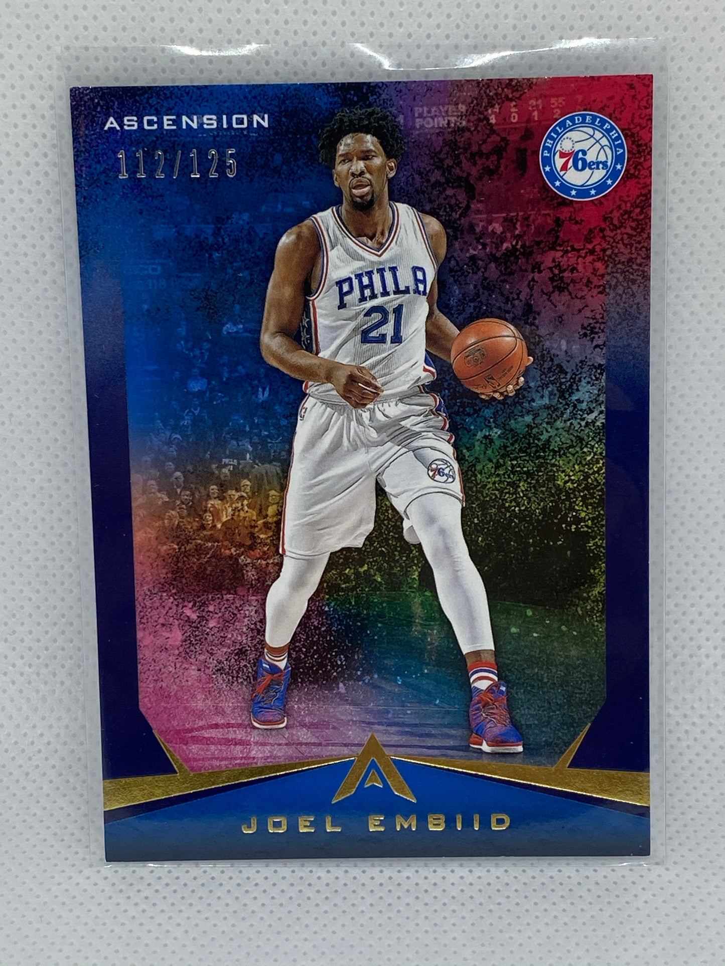 2017-18 Panini Ascension Blue 112/125 Joel Embiid #64