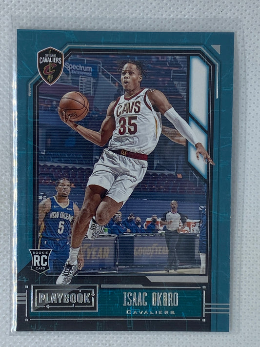 2020-21 Panini Chronicles Playbook Isaac Okoro Rookie #173 Cleveland Cavaliers