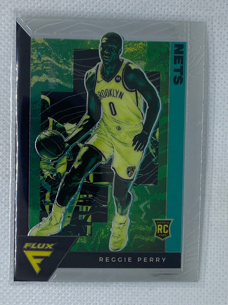 2020-21 Panini Flux Basketball Reggie Perry ROOKIE CARD Brooklyn Nets #250 RC 🔥
