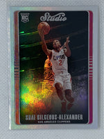 2018-19 Chronicles Shai Gilgeous-Alexander Studio Rookie Refractor No. 300 RC