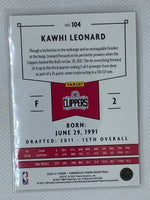 2020-21 Basketball Chronicles Kawhi Leonard Panini Basketball #104 LA Clippers