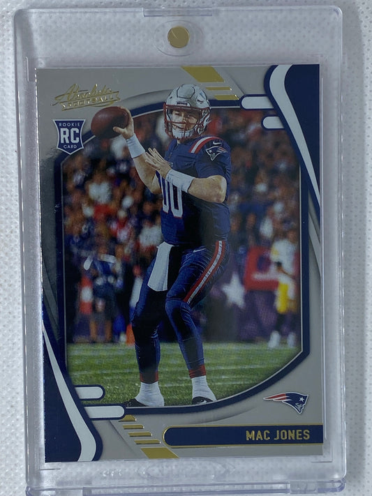 2021 Absolute Mac Jones Yellow Gold Gamestop Exclusive #109 Patriots SP Rookie