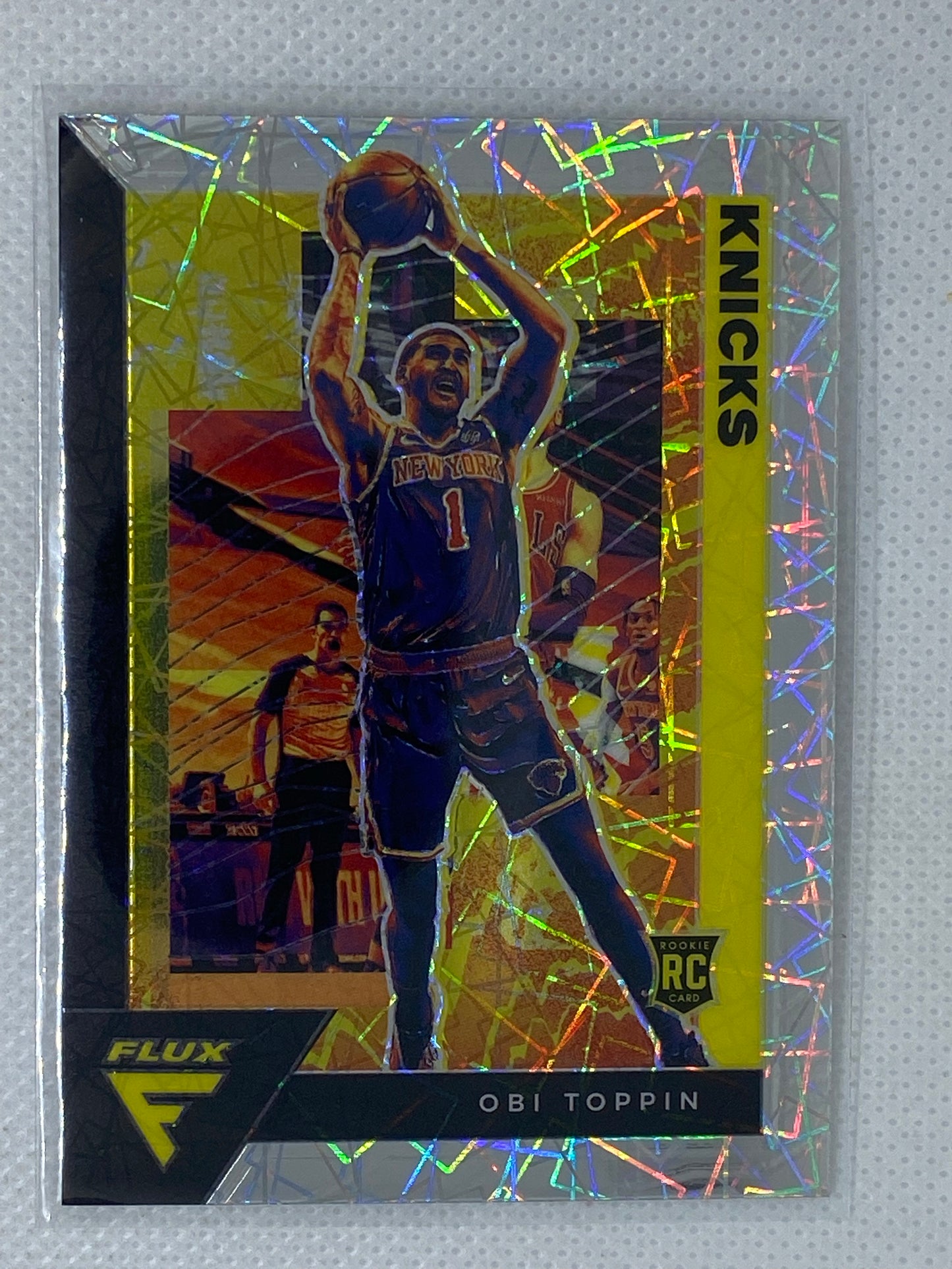 2020-21 Flux Basketball Obi Toppin #206 RC Prizm Mojo Refractor Rookie NY Knicks