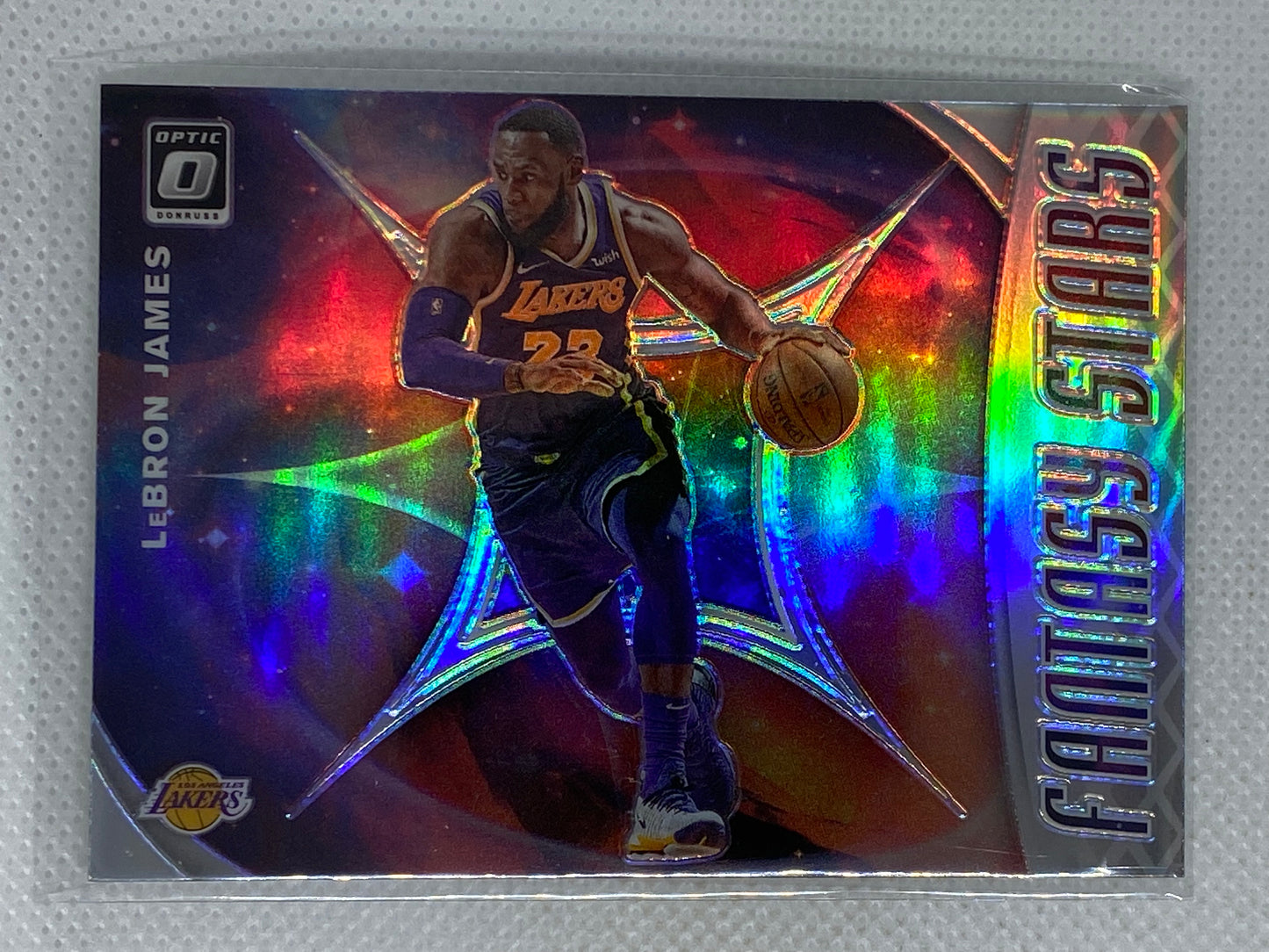 2019-20 Donruss Optic LeBron James Fantasy Stars Holo Prizm #14 Lakers