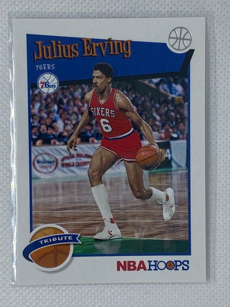 2019-20 NBA Hoops Tribute Card Julius Erving #293 76ers