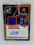 2015-16 Panini Donruss Timeless Treasures Materials 40/75 Willie Cauley-Stein Rookie Auto