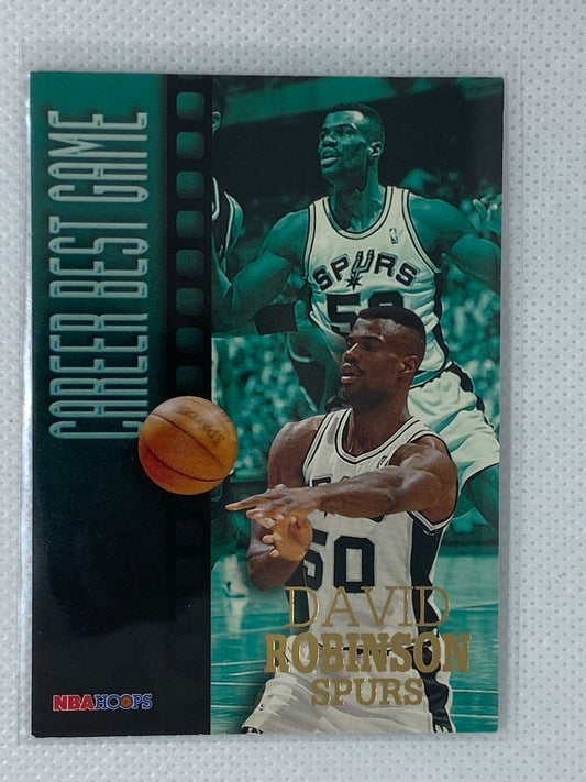 1996-97 NBA Hoops Basketball #343 David Robinson Career Best Game UER