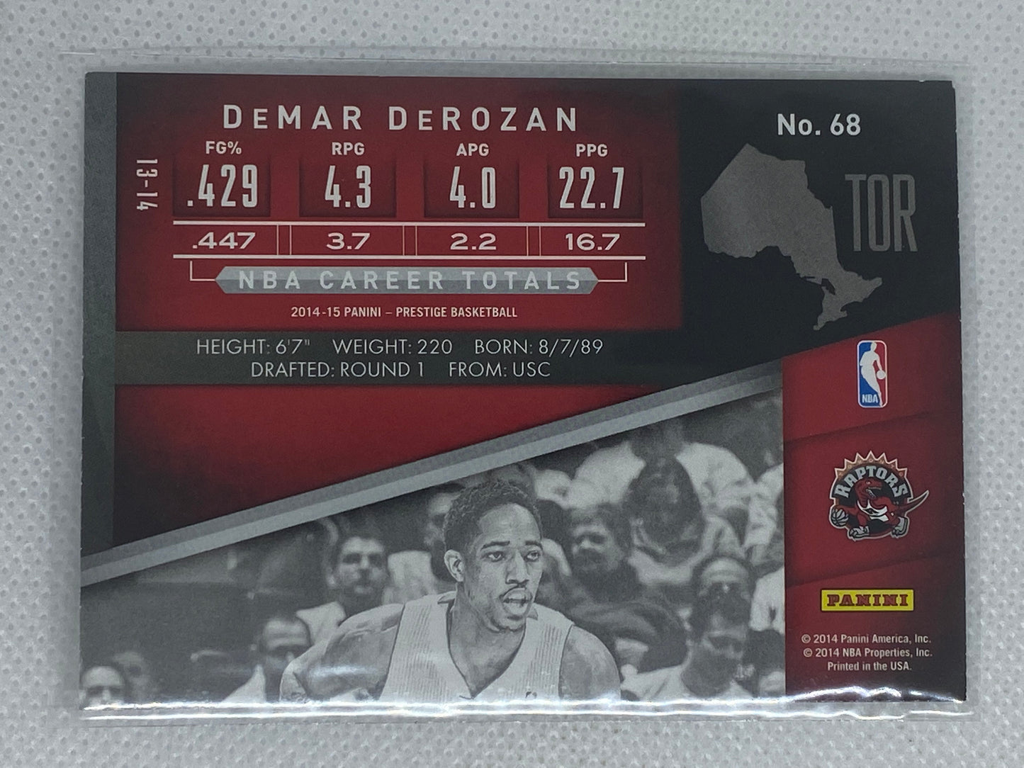 2014-15 Panini Prestige Premium DeMar DeRozan #68