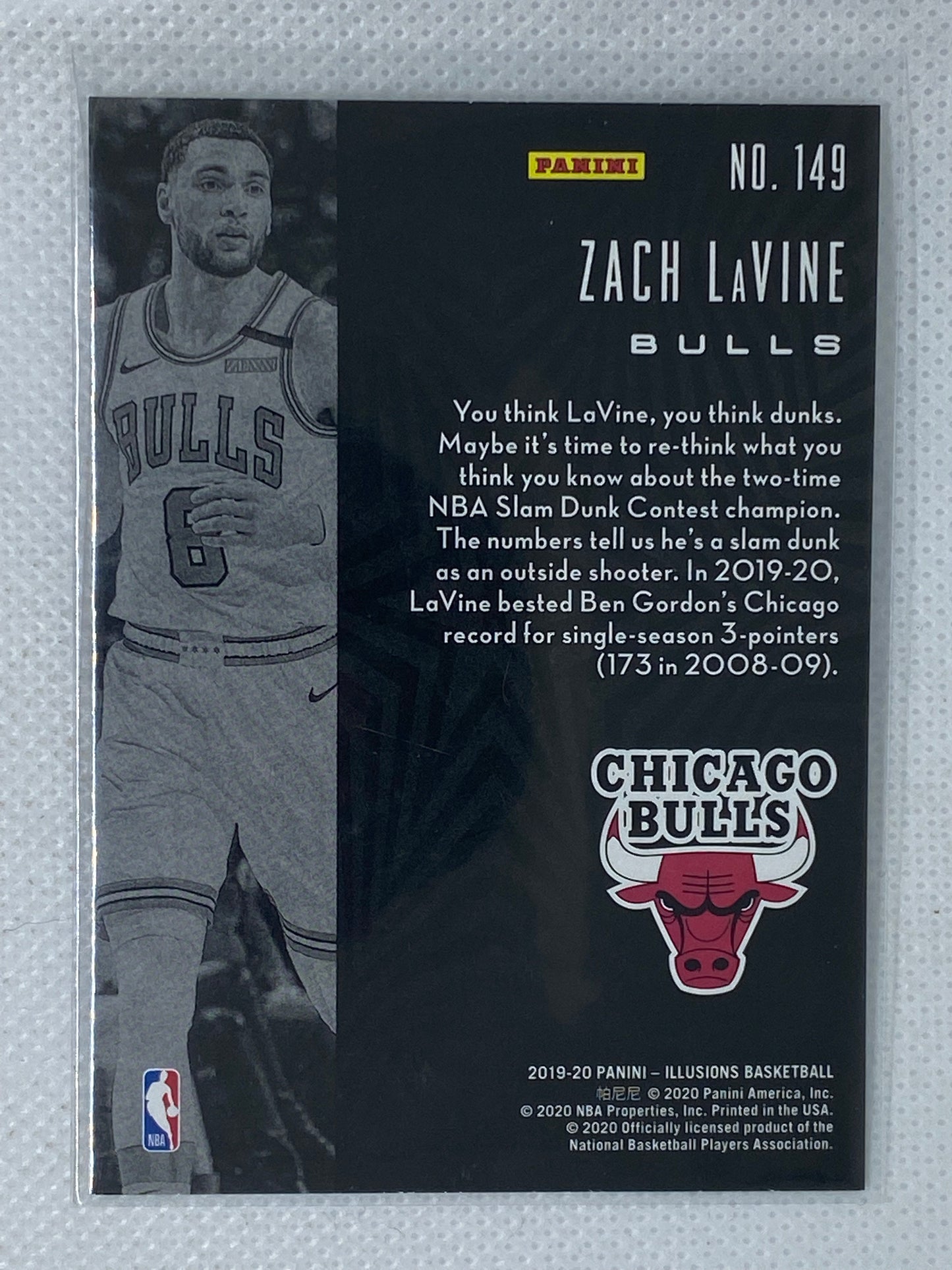 2019-20 Panini Illusions #149 Zach Lavine Chicago Bulls