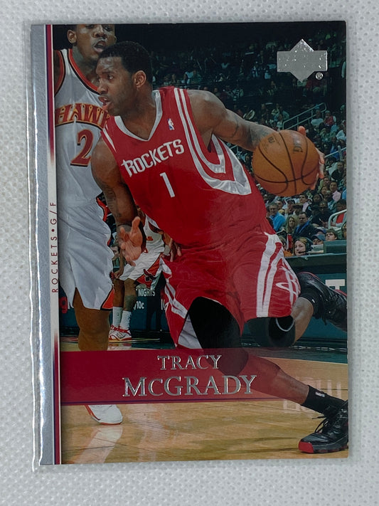 2007-08 Upper Deck Basketball Base Set Card #11 Tracy McGrady Rockets