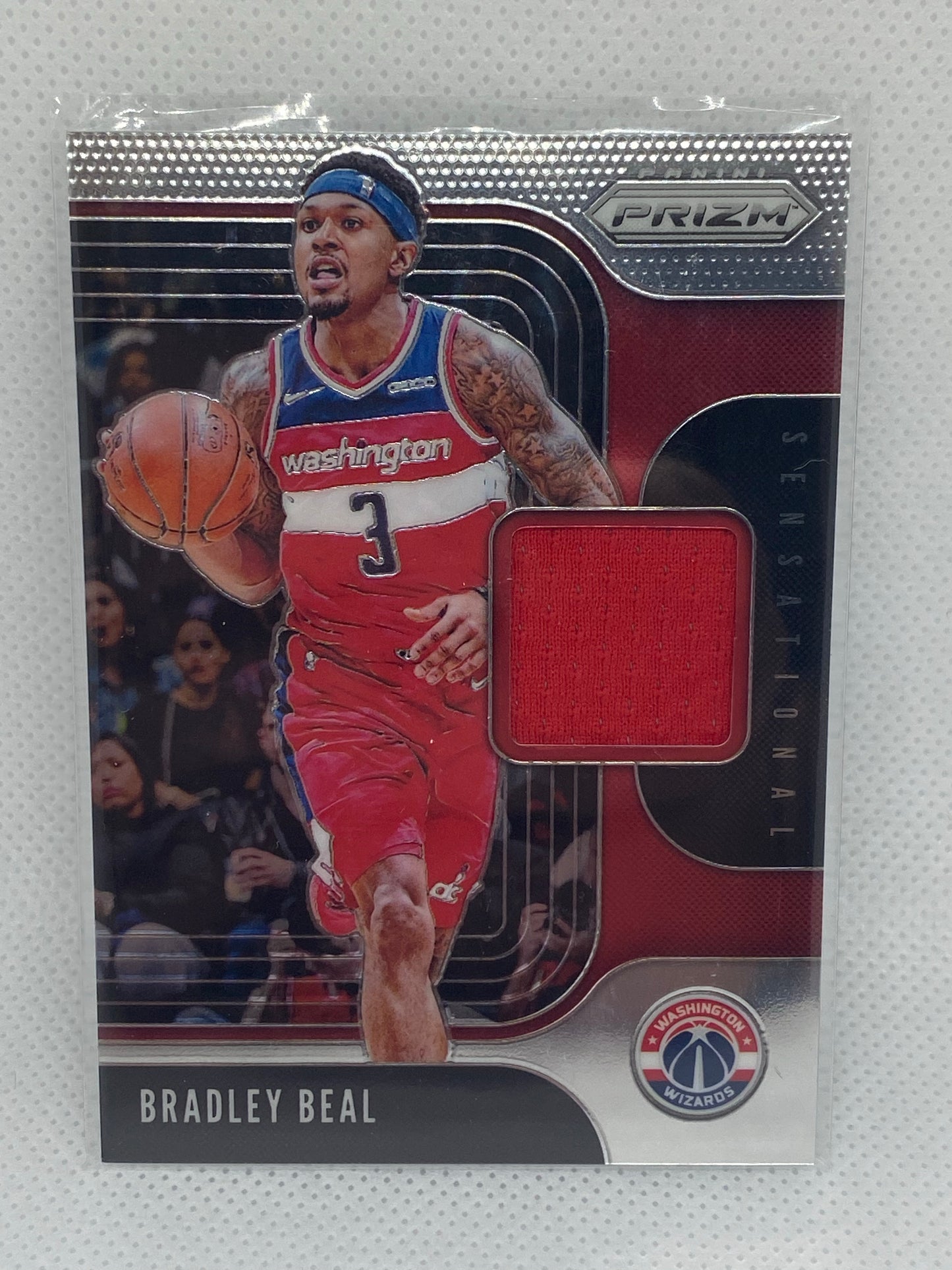 2019-20 Panini Prizm Sensational Swatches Relic Bradley Beal Washington Wizards