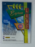 2019-20 NBA Optic Silver Prizm Holo Express Lane Isiah Thomas Pistons #2