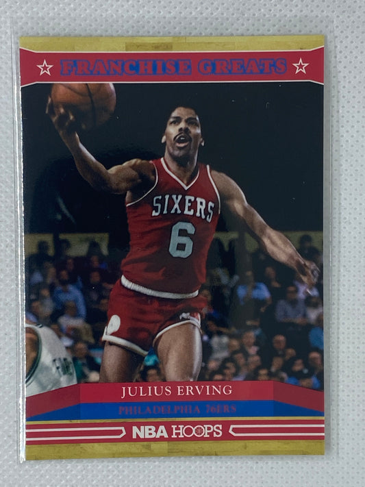 2012-13 NBA Hoops Franchise Greats Julius Erving # 9