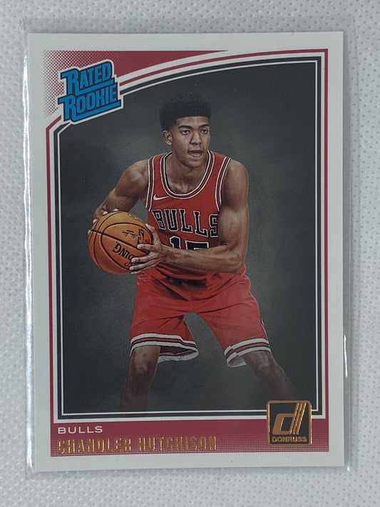 2018-19 Panini Donruss Chandler Hutchison RC #166 Rookie Card Bulls / Suns