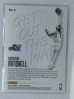 2019-20 Hoops Get Out the Way Winter #6 Donovan Mitchell Jazz SSP