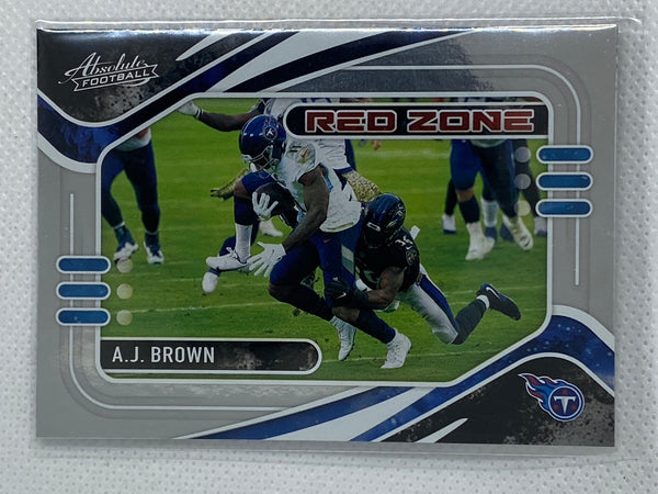 2021 Absolute AJ BROWN Red Zone #RZ2 Titans insert card