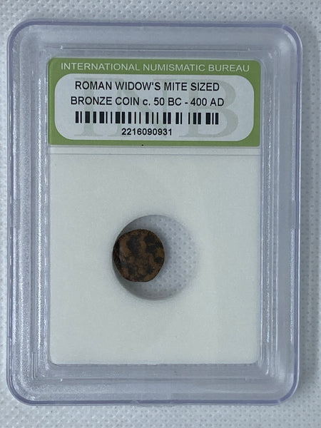 Ancient Roman Widows Mite Sized Bronze Coin c.50 BC - 400 AD [2216090931] Super Rare Graded Coin