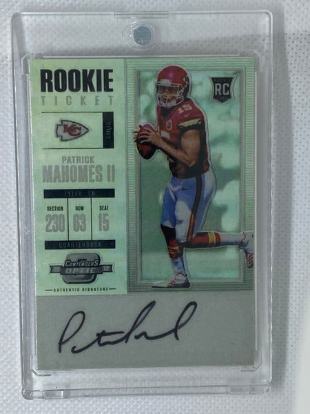 2017 Autographed Patrick Mahomes II Rookie Year Novelty NFL Kansas City  Chiefs