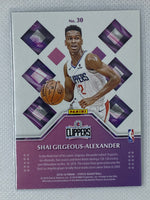 2018-19 Panini Status Shai Gilgeous-Alexander RC Rookie Credentials Aqua Foil #30