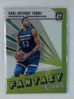 2018-19 Donruss Optic Fantasy Stars #4 Karl-Anthony Towns Timberwolves