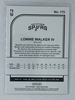 2019-20 Panini NBA Hoops Base #175 Lonnie Walker IV - San Antonio Spurs