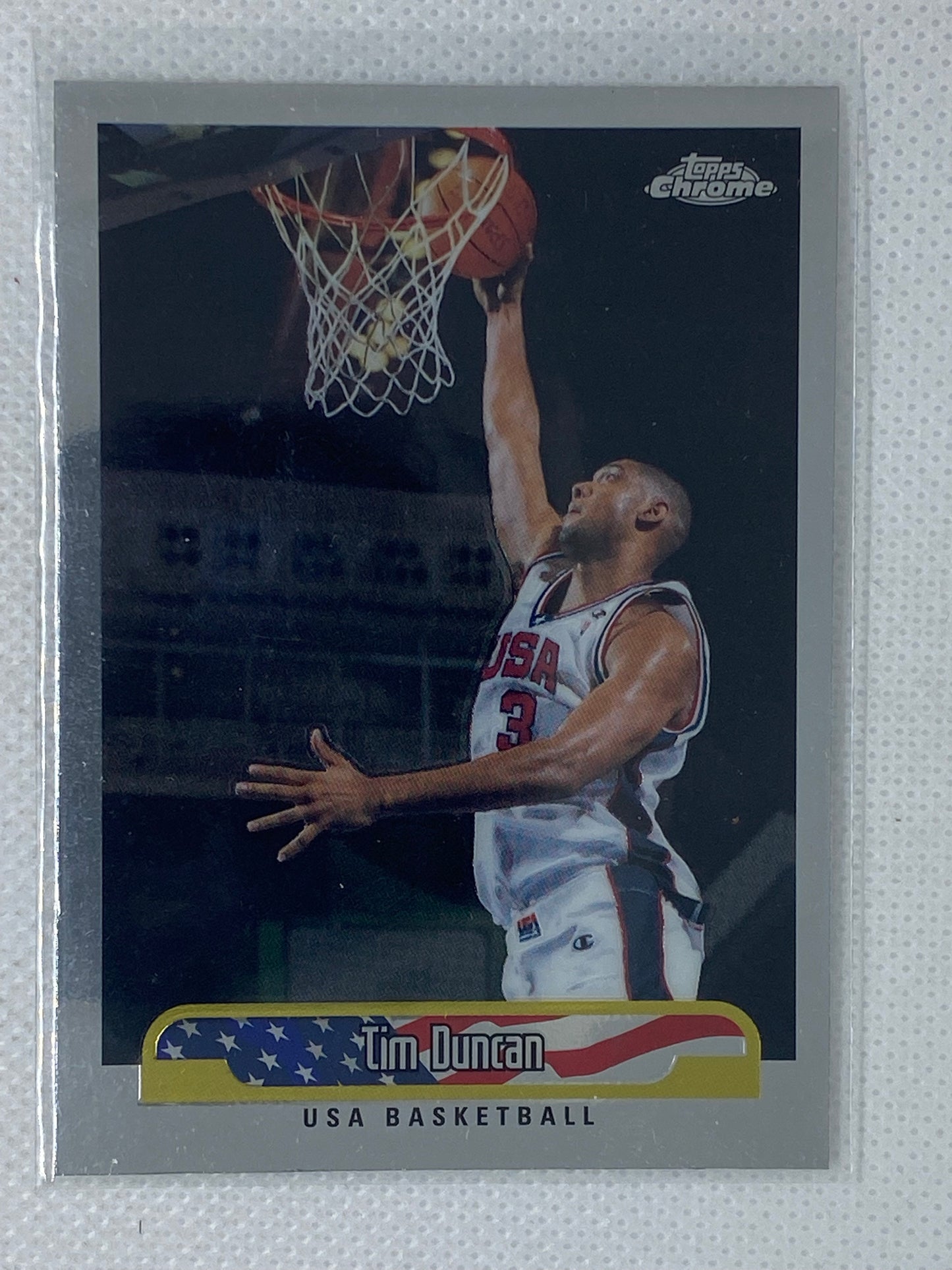 1999-2000 Topps Chrome Tim Duncan #254 TEAM USA - SPURS