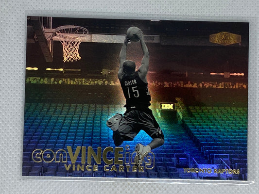 2000 Flair Showcase Basketball Vince Carter ConVINCING Insert Card #7 Of 10