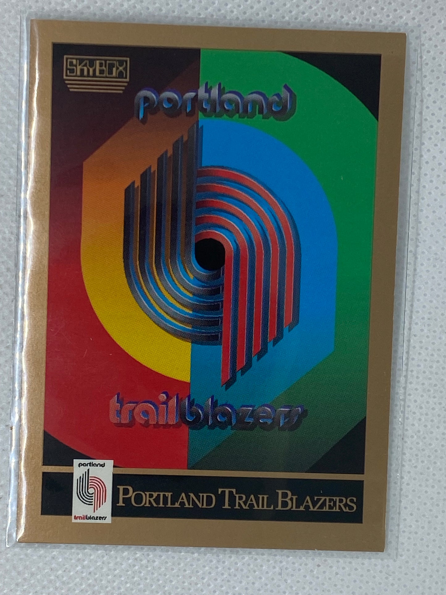 1990-91 SkyBox Trail Blazers Basketball Card #349 Portland Trail Blazers