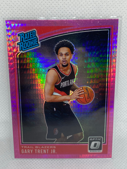 2018-19 Donruss Optic Pink Hyper Rated Rookie Gary Trent Jr. #199