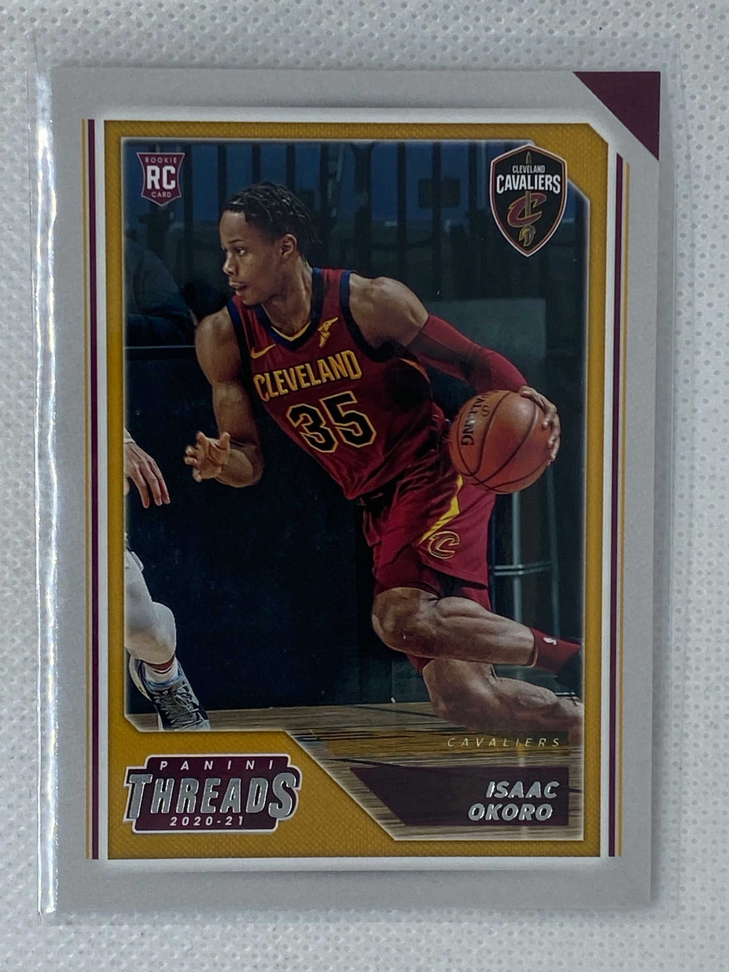 2020-21 Panini Chronicles Threads Isaac Okoro Rookie #89 Cleveland Cavaliers