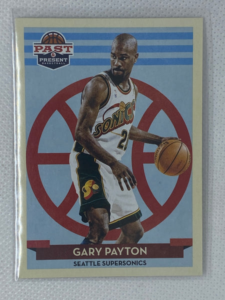2012-13 Panini Past and Present Supersonics Basketball Card #118 Gary Payton